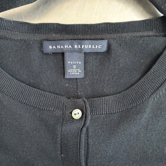 BANANA REPUBLIC BLACK CARDIGAN - Picture 4 of 5